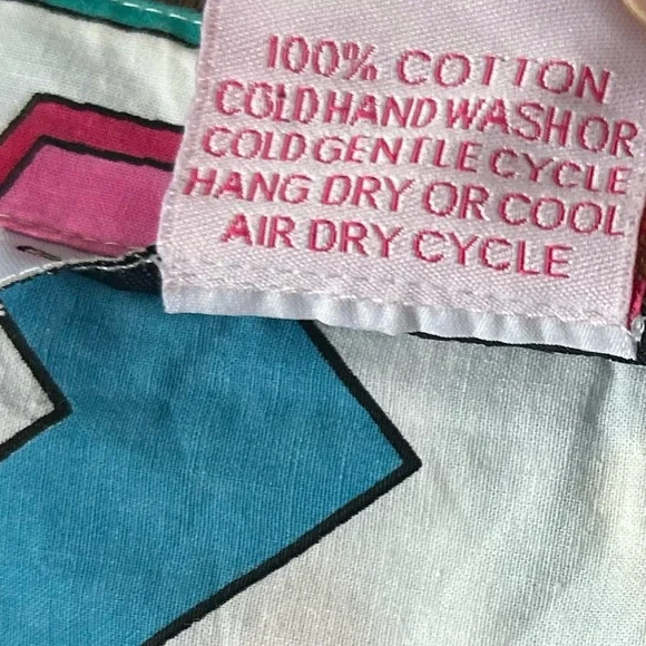 GRETCHEN SCOTT DESIGNS Cotton Sleeveless Wrap Dress Multicolor Geo Abstract | M - Picture 14 of 14